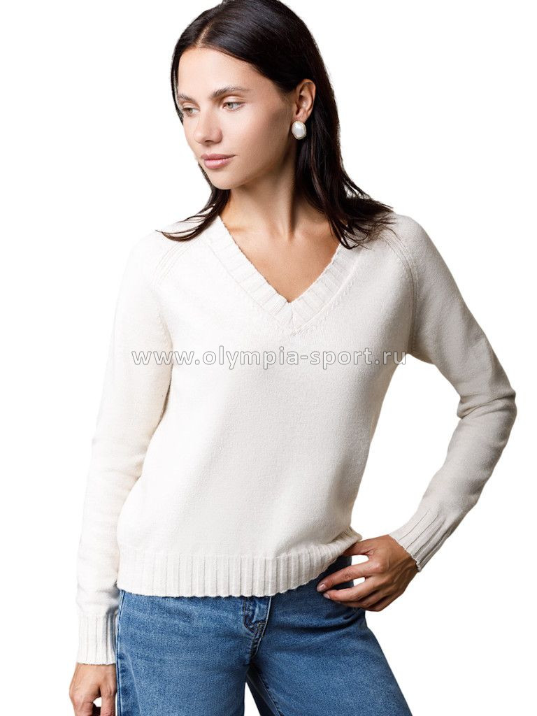 Джемпер женский Vilatte D39.360 овсяный меланж