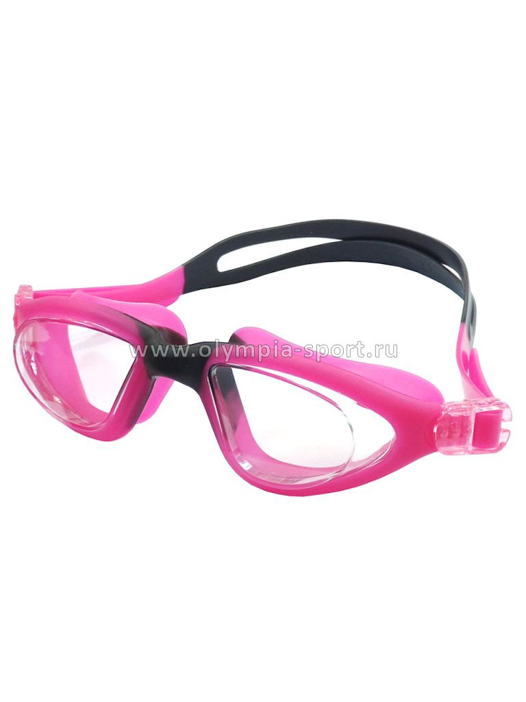 Очки для плавания SKYLINE E39677 взрослые (красно/черные)