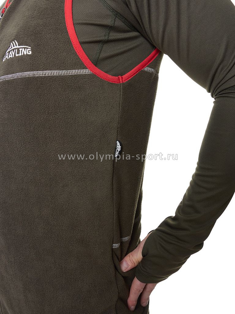 Комбинезон GRAYLING (флис, хаки)
