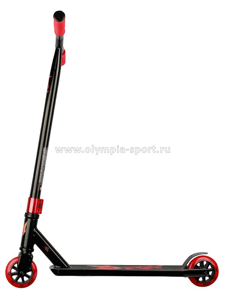 Самокат трюковый ATEOX Fox 100mm черный/красный